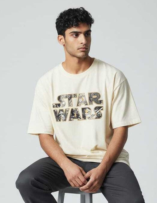 Star Wars Feraux Graphic Print Men Round Neck Multicolor T-Shirt