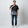 Casual Black Linen Shirt