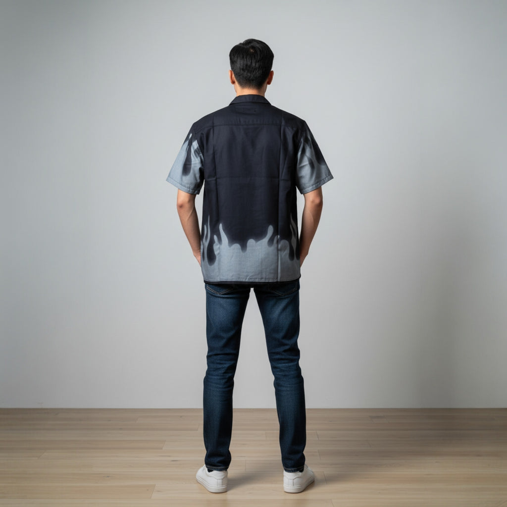 Casual Black Linen Shirt