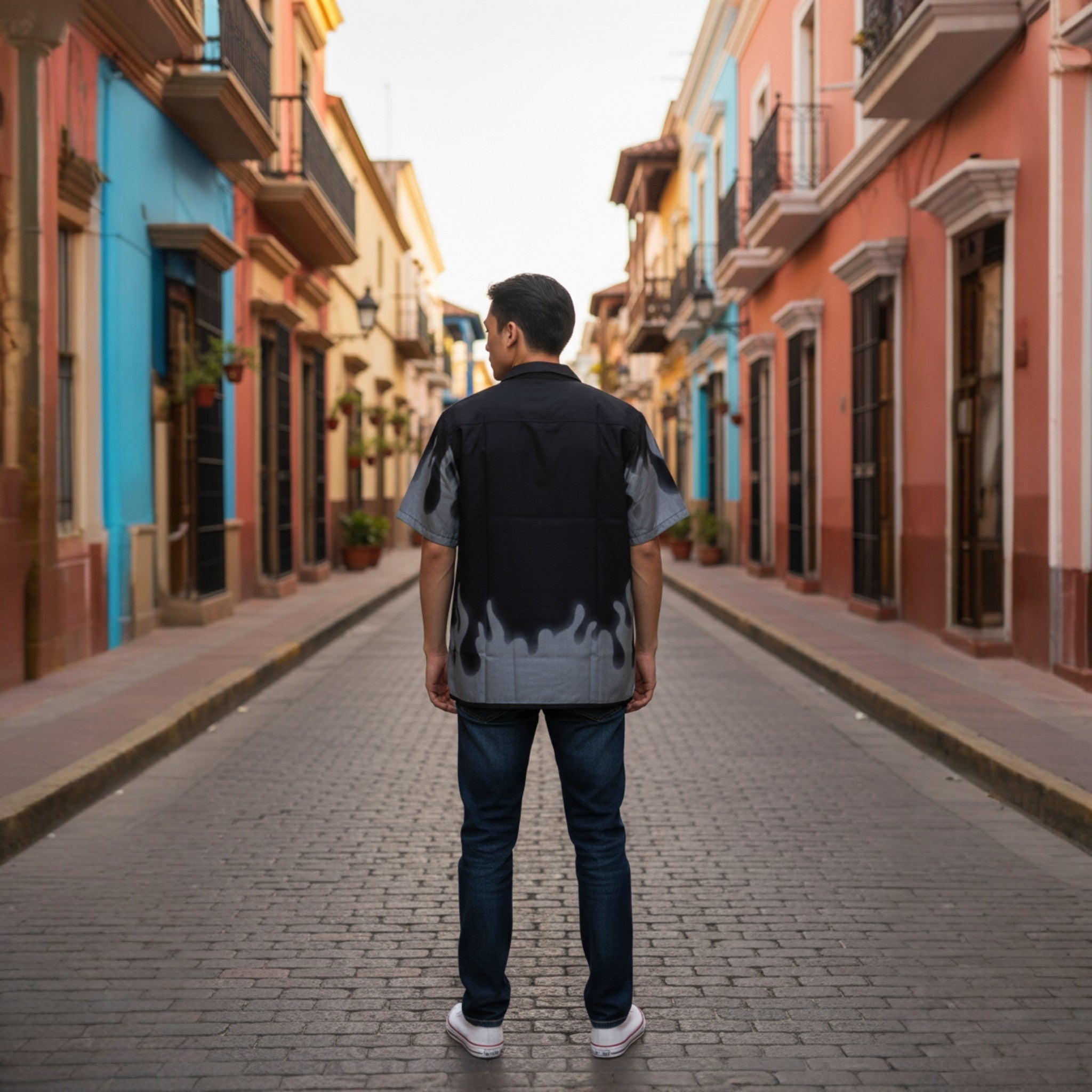 Casual Black Linen Shirt