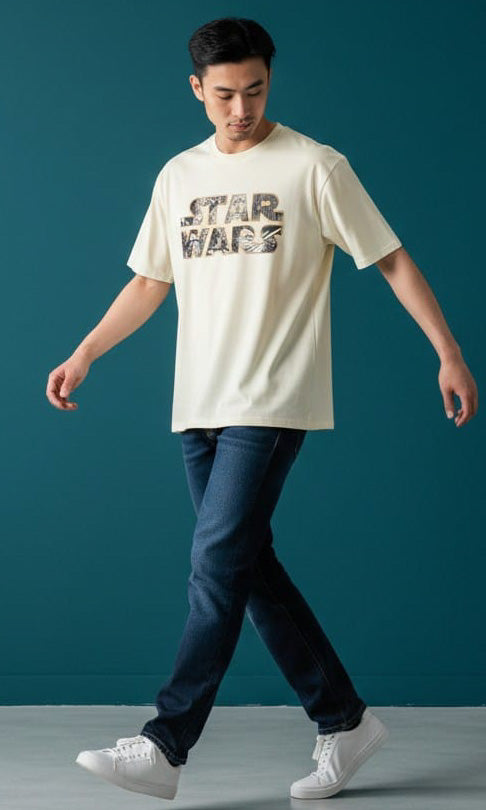 Star Wars Feraux Graphic Print Men Round Neck Multicolor T-Shirt