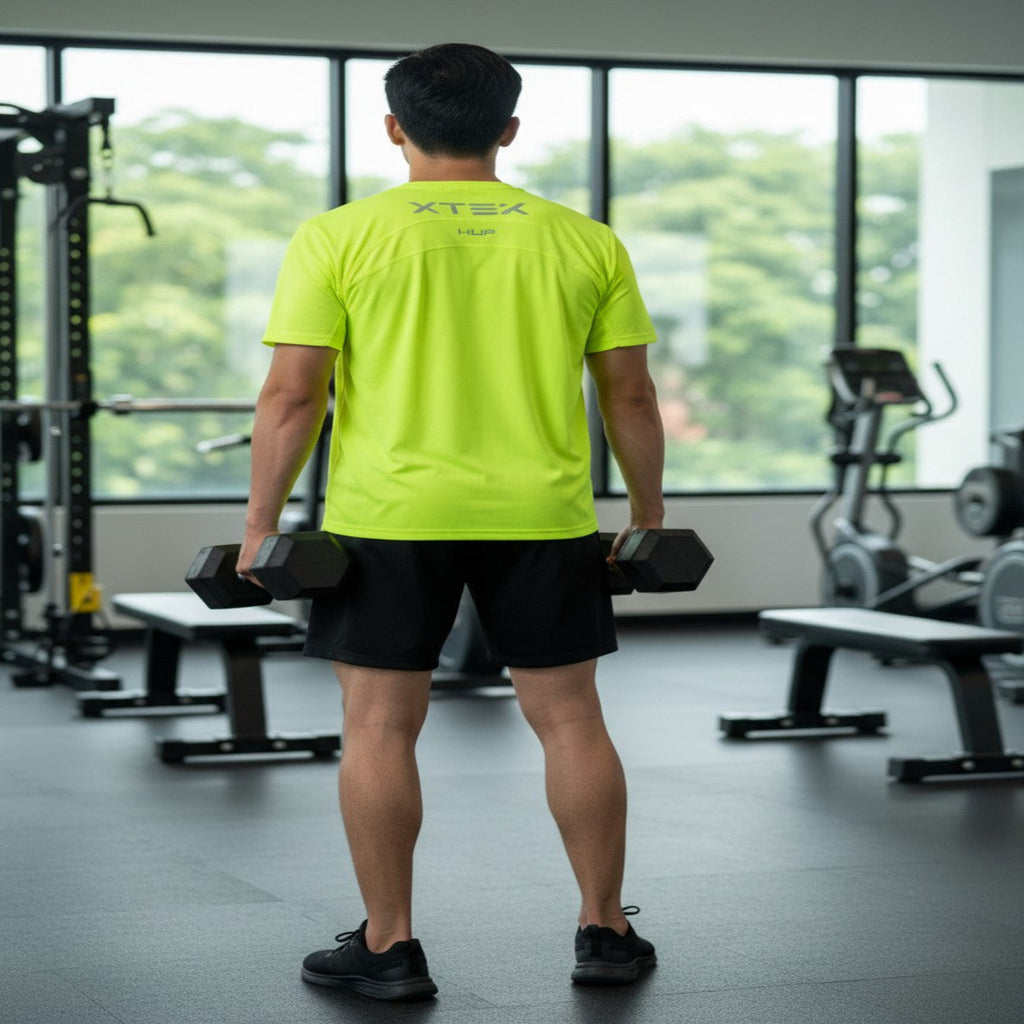 HRX Training Tees -  Neon Green