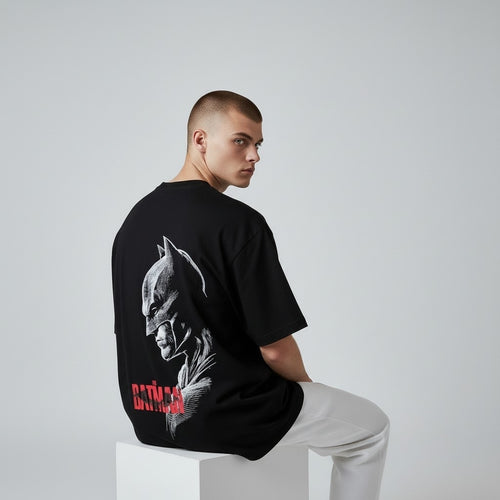 Feraux Printed Men Round Neck Black T-Shirt